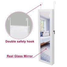 ZENY Jewelry Armoire Jewelry Organizer with Full Mirror