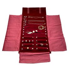 Roll Bag Organizer for Necklace Bracelet Earrings Ring
