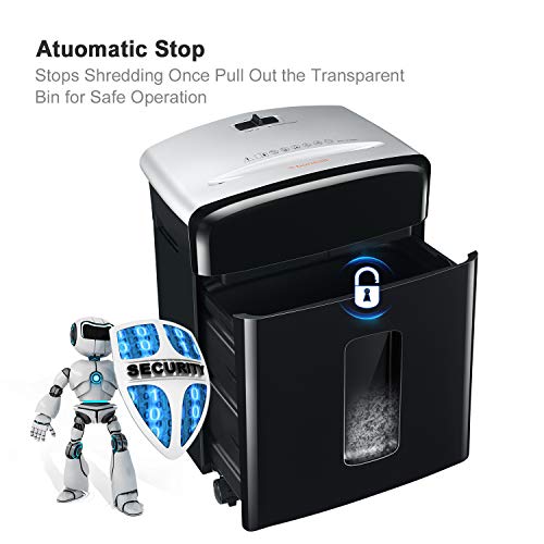 Bonsaii 10-Sheet High-Security Micro-Cut Paper Shredder