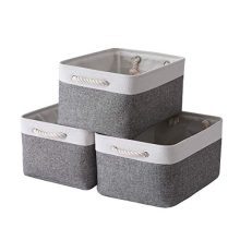 Sacyic Large Storage Baskets for Shelves, Fabric Baskets for Organizing