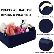Little Basket Felt Soft Fabric Basket Storage Bins