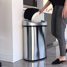 Touchless Sensor Kitchen Trash Can 13 Gallon