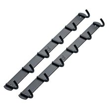 Hooks N Holders Matte Black 12 Wall Hooks Heavy Duty Wall Hanger