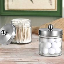 Bathroom Vanity Glass Storage Organizer Holder Canister Apothecary Jars