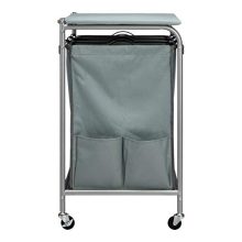 PARANTA Foldable Ironing Board Laundry Sorter Cart
