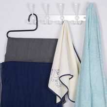 Metal Coat Hook Rail for Coat Hat Towel Purse
