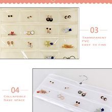 Dual-Sided Non-Woven Hanging Jewelry Organizer