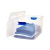 Homz Plastic Storage, Modular Stackable Storage Bins