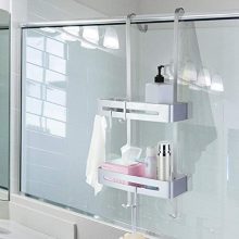 Over the Door Shower Caddy, Hanging Shower Shelves Rust