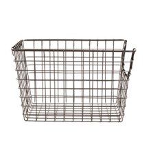 Diversified Scoop Wire Basket Vintage-Inspired Steel Storage