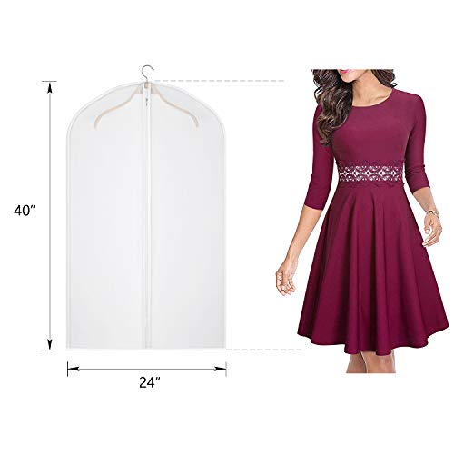 Univivi Clear Garment Bag Breathable Dust Cover