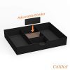 CAXXA 3 Slot Drawer Organizer with Two Adjustable Dividers