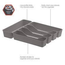 Spectrum Diversified Hexa 5-Divider Buildup-Resistant Organizer