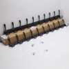 Dseap Wall Mounted Coat Rack - 10 Tri Hooks