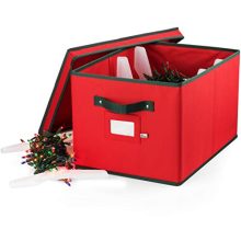 ZOBER Christmas Light Storage Box - Premium 600D Oxford
