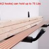 Wall Mount Storage Hook Rack Heavy Duty Giant Arm