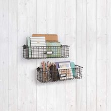 Spectrum Diversified Vintage Basket, Rustic Farmhouse Kitchen Storage
