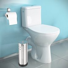 Lavish Home Tissue Bathroom Storage with Rust Resistant Chrome