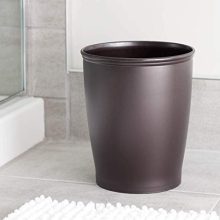 iDesign Kent Plastic Wastebasket, Small Round Plastic Trash Can