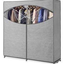 Wardrobe Clothes Storage Organizer Closet with Hanging Rack