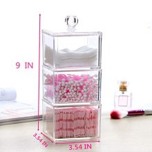 Cosmetic Organizer Makeup Storage Organizer For Cotton Swabs