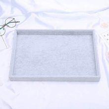 Velvet Jewelry Tray Organizer – Display for Rings, Necklaces, Earrings, and Watches