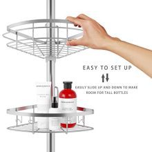 Bathroom Shelf Tension Shower Pole Corner Caddy