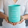 Charming Turquoise Utensil Crock - Stylish Storage for Your Kitchen Tools