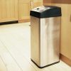 Upgrade Your Kitchen Cleanup with the 13 Gallon Touchless Sensor Trash Can