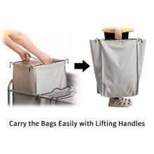 PARANTA Laundry Sorter Cart 3-Bag Heavy-Duty