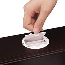 SONGMICS 6 LEDs Cabinet Lockable 47.3" H