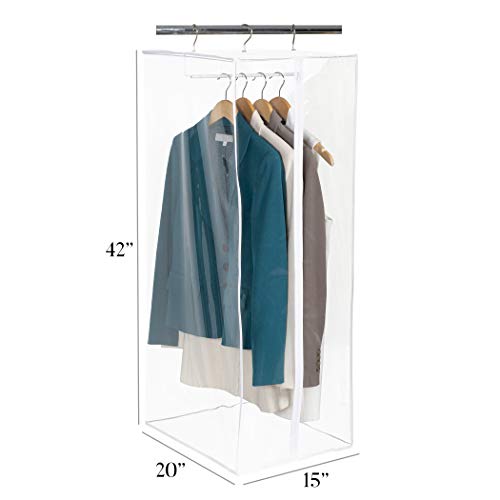 Clear Hanging Closet Organizer Durable Zippered Cover