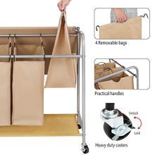 JINAMART Heavy Duty Laundry Sorter Bag