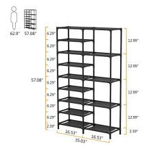 Tribesigns 9 Tiers Shoe Rack, Stackable Shoe Tower