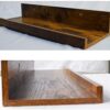 Maximize Your Space – 24” Floating Wall Shelves Set of 3 with Picture Ledge, Rustic Wood