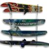 Adjustable Water Ski Wall Storage Rack – Holds 4 Pairs, Scratch-Free & Easy Install