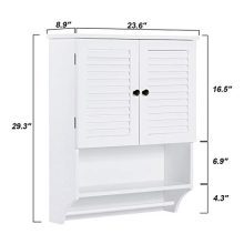 ChooChoo Bathroom Medicine Cabinet 2-Door Wall Cabinet