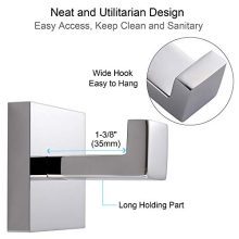 Bath Towel Hook - Angle Simple Solid Metal Bathroom Hook
