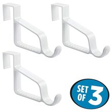 mDesign Modern Over Door Valet Hook - Multi Hanging Storage Organizer