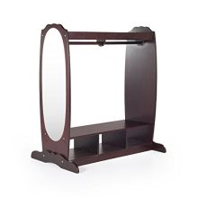 Armoire with Rack, Toy Bins and Full Mirror