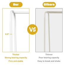 Tangkula Heavy Duty Metal Garment Rack