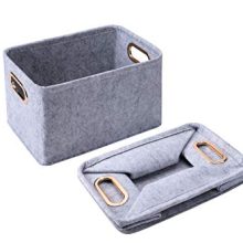 Foldable Felt Fabric Storage Basket Storage Bins