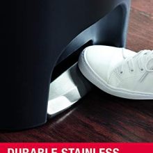 13-Gallon Step-On Lid Trash Can – Hands-Free Operation for Kitchen, Bathroom, and Office