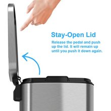 Step Trash Can with Odor Control System 50 Liter