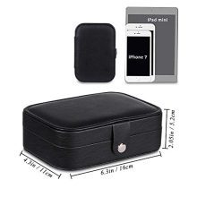 misaya Travel Jewelry Case Box Women PU Leather