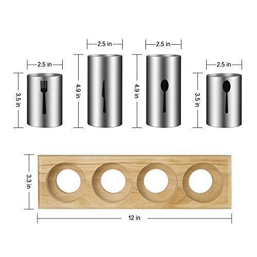 Silverware Holder,HabiLife Utensil Holder