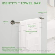 Chrome Wall-Mounted Towel Bar
