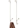 mDesign Metal Modern Over The Door Storage Organizer Rack