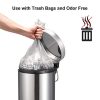 CTETC Round Small Trash Can with Lid Soft Close