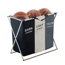Hamper Sorter Basket Bin Foldable with Aluminum Frame
